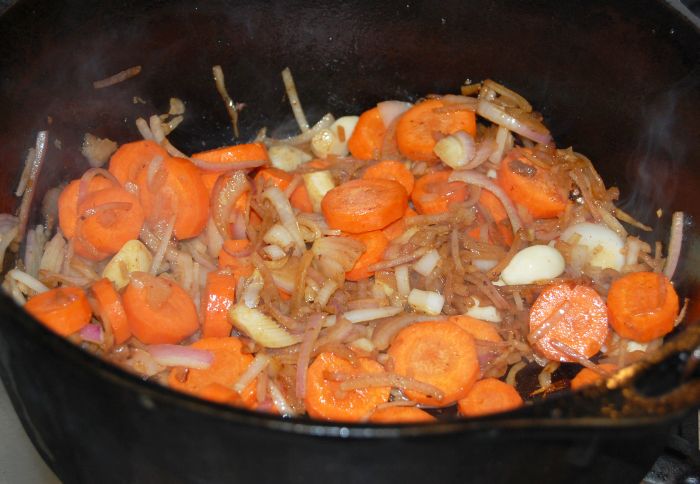Boeuf Bourguignon carrots