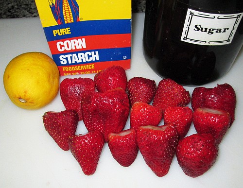 Strawberry topping ingredients