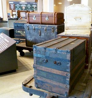Ellis Island luggage