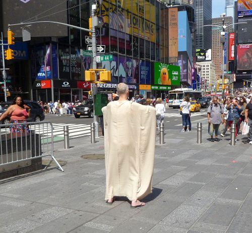 Strange people in Times Square