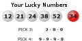 Lucky numbers from ScientificPsychic.com