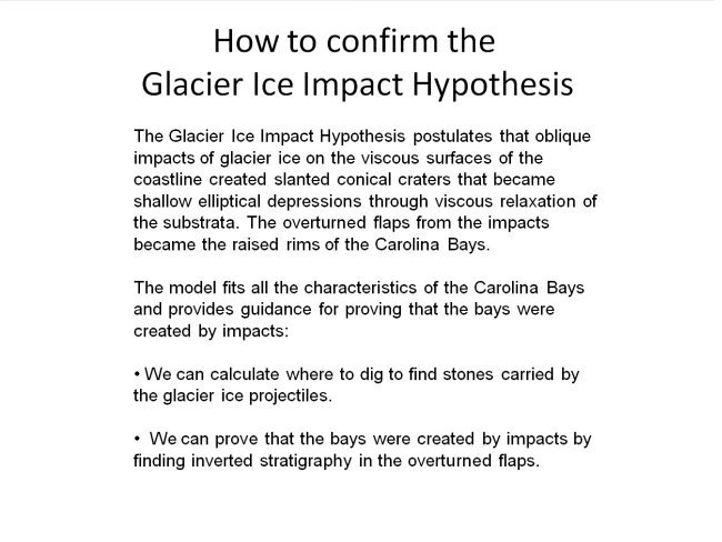 Confirmation of impact hypothesis