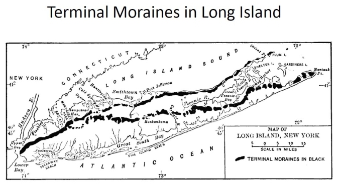 Moraines in Long Island