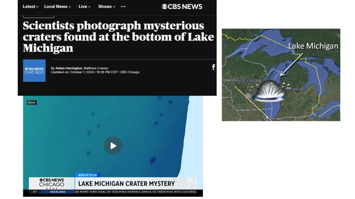 Mysterious craters at the bottom of Lake Michigan