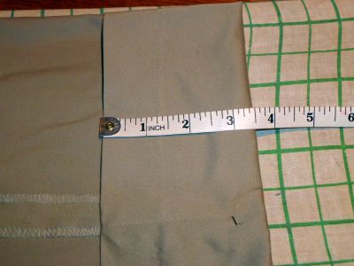 Sewing Pajama Bottoms - Measuring the hem