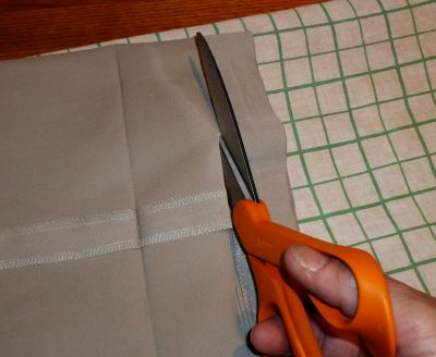 Cutting the pants