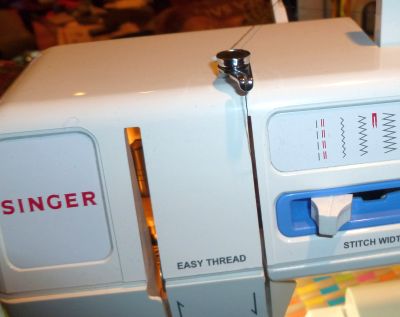 Machine setting for straight stitch