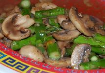 Asparagus and Mushroom Stir-fry