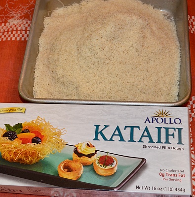 kanafeh fillo dough