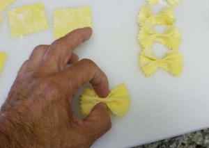 making farfalle