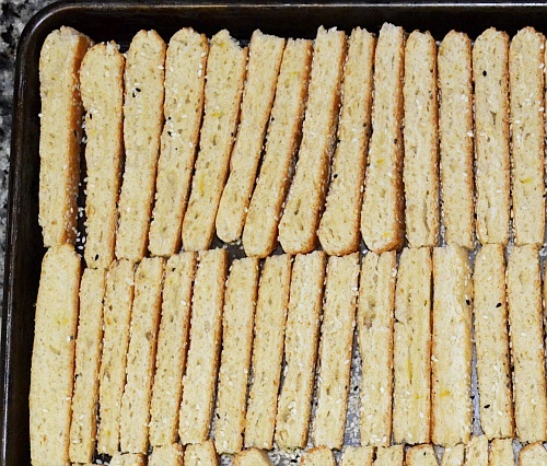 Baking Sesame Sticks