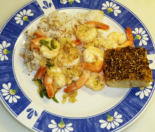 Shrimp with garlic