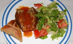 Stuffed eggplant