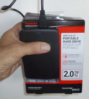 Toshiba 2TB portable hard drive