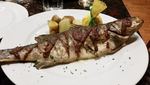 Baked Branzino