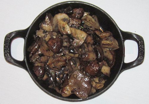 Mixed roasted mushrooms