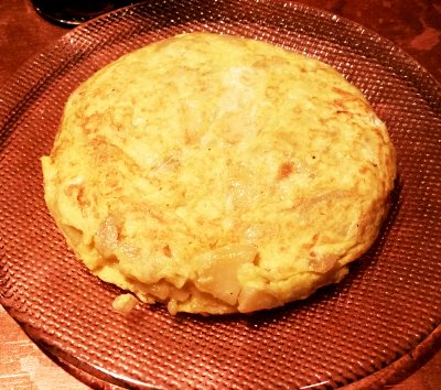 Spanish potato and onion omelet