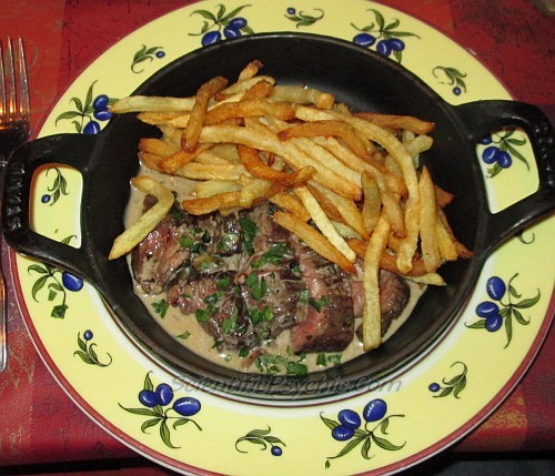 Mediterranee Restaurant hanger steak