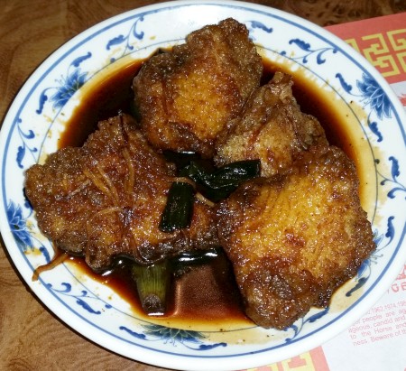 Fish with scallions