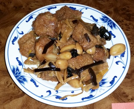 Tofu with peanuts