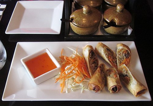 Thai Curry restaurant egg rolls