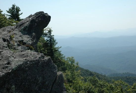 Blowing Rock over the Johns River gorge