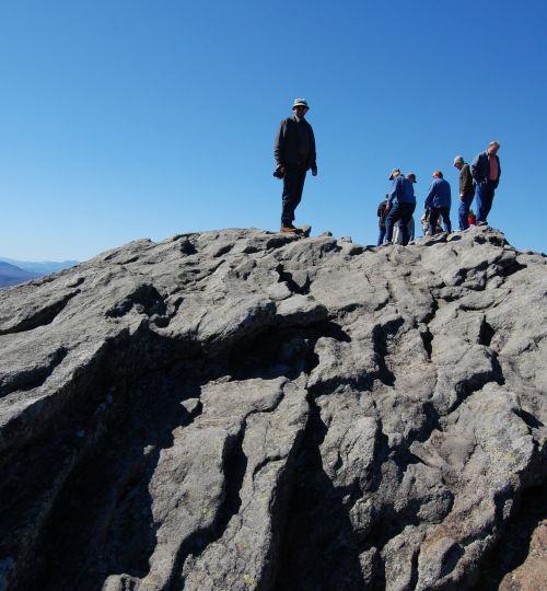 Rock climbing on Grandfather Mountain
