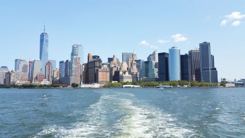 View of New York from the ferry