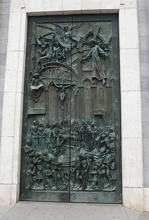 Almudena Cathedral door