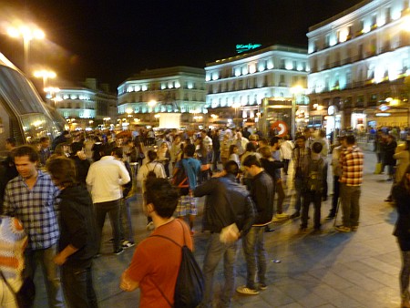 The Puerta del Sol square is always busy
