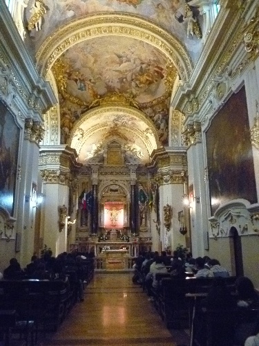 Interior of St. Catherine's shrine