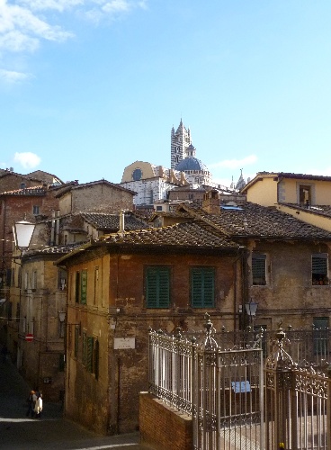 View of the Siena Cathedral from Saint Catherine's Sanctuary