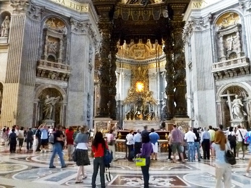 Main altar of St. Peter's basilica