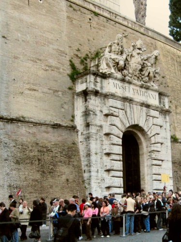 Entrance to the Vatican museum
