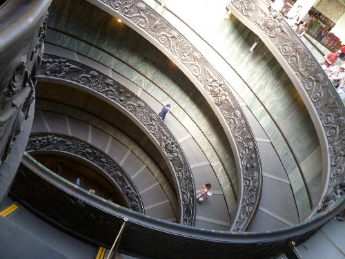 Spiral ramp at the Vatican museum