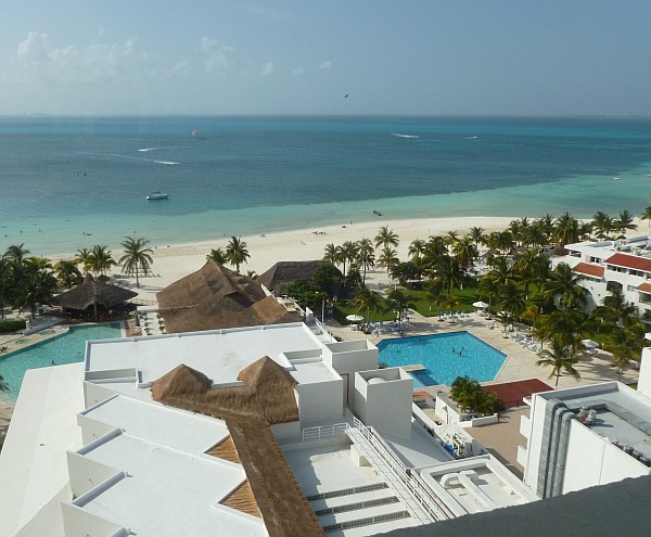 View of the beach from Hotel Presidente Intercontinental