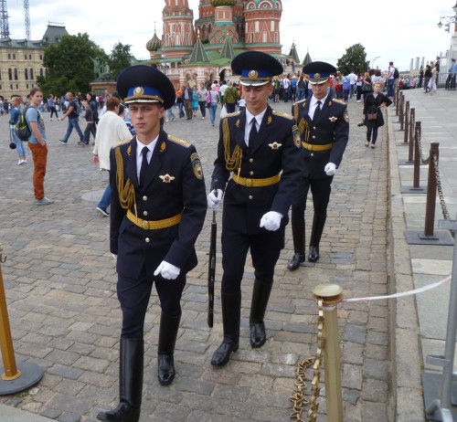 Military guards at Red Square