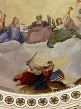 Washington ascending to heaven