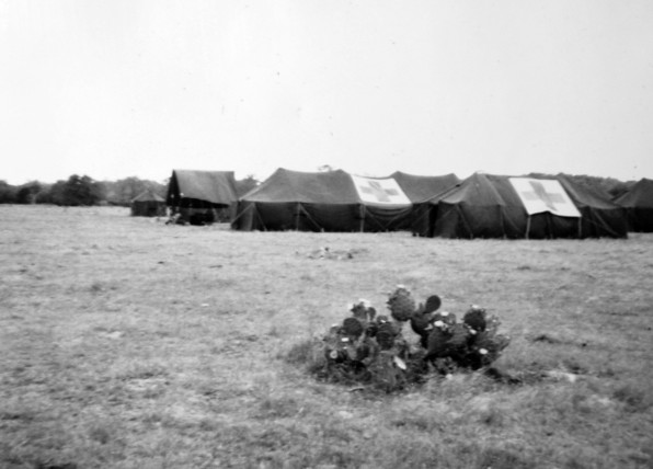 The 24th Evacuation Hospital tents