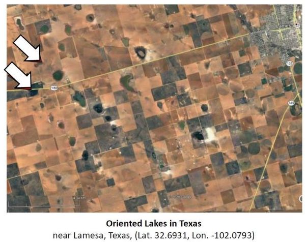 oriented lakes in Texas