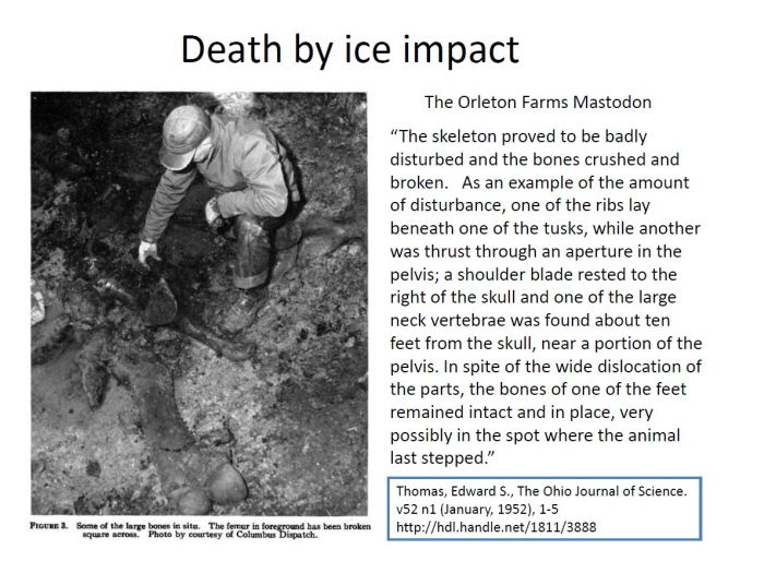 Orleton Farms Mastodon - Death by ice impact