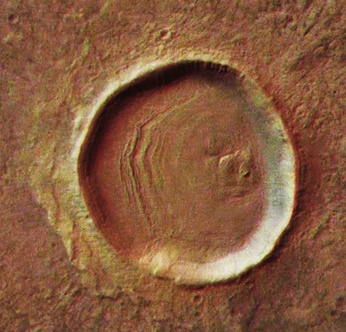 Hesperia Planum crater