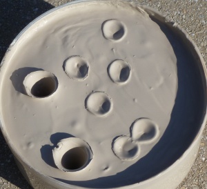 impacts on clay slurry