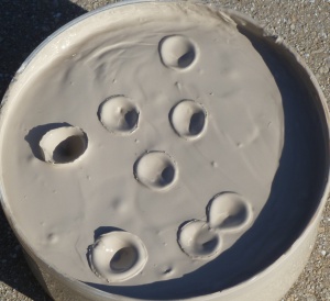 impacts on clay slurry