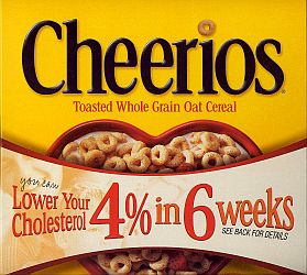 Cheerios cholesterol claim