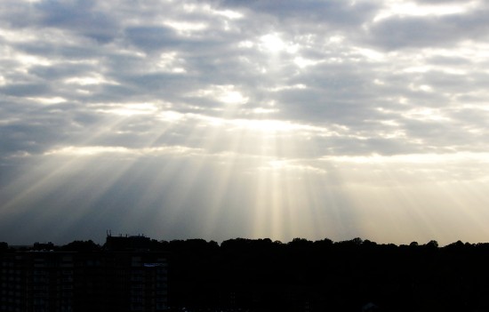 Sun rays April 22, 2008