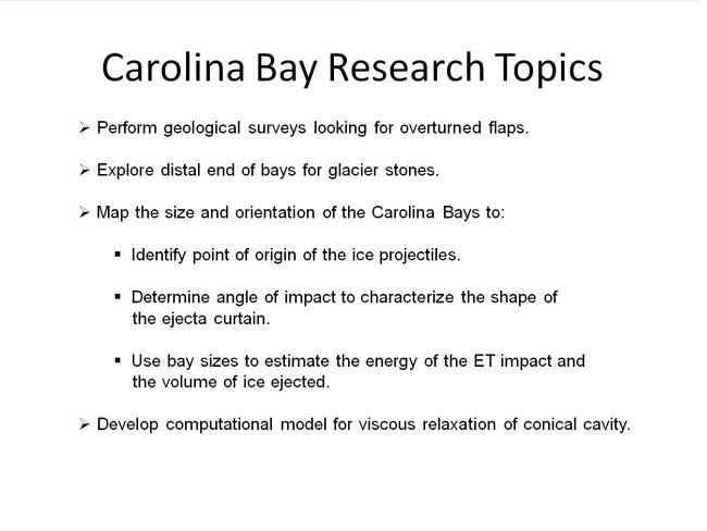 Carolina Bay research topics
