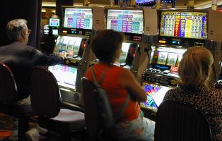 Slot Machines in a Casino